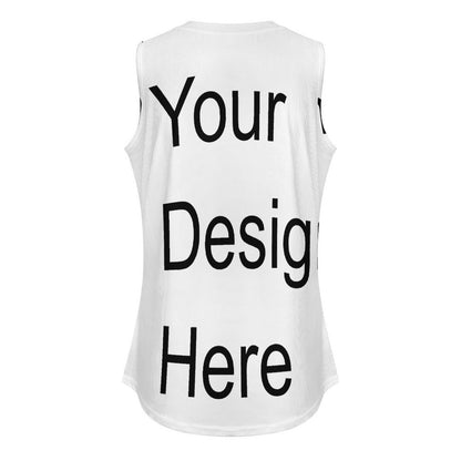 Custom Full Print Tank Top - Women's Ribbed Knit V-Neck Tank Top for Spring & Summer