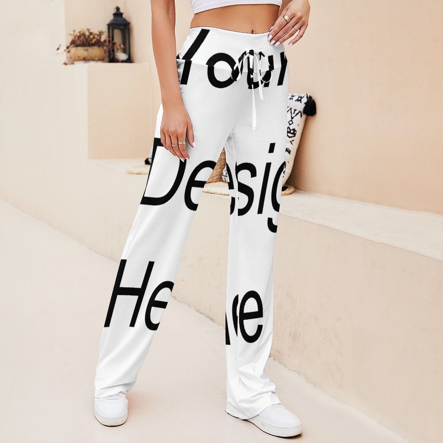 Custom Full Print Pant - Women's Straight-Leg Drawstring Pants