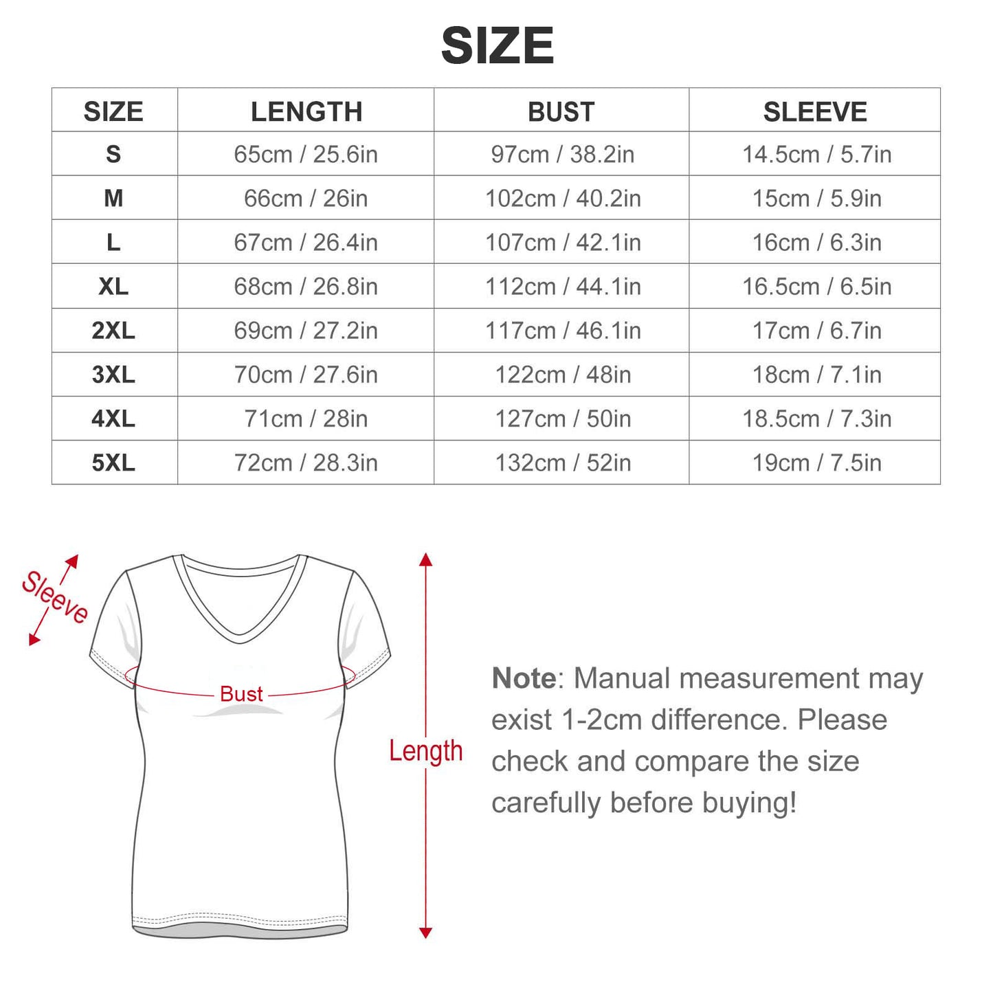 Custom Full Print T-Shirt - Women's Polyester V Neck Short Sleeve Tee for Spring & Summer