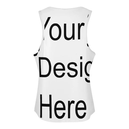 Custom Full Print Tank Top - for Women Milk Silk Crew Neck Sleeveless Sports Tank Top for Spring & Summer