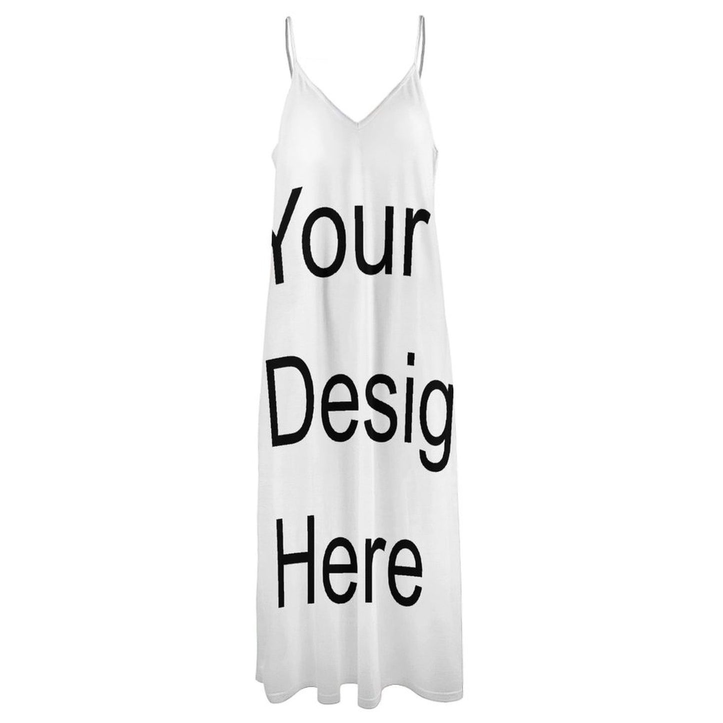 Custom Full Print Dress - Women Polyester Strap and Ankle Length Dress for Spring & Summer