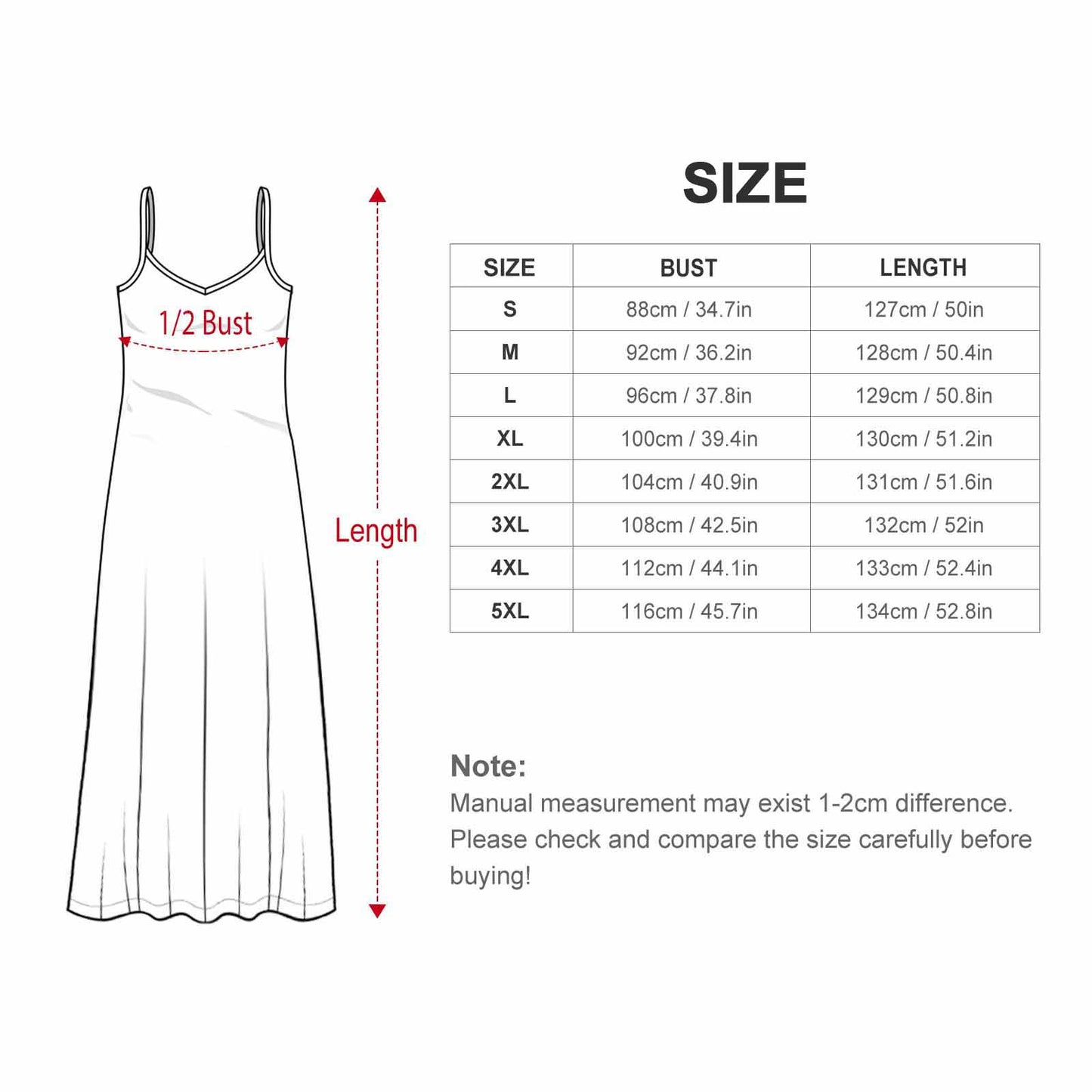 Custom Full Print Dress - Women Polyester Strap and Ankle Length Dress for Spring & Summer