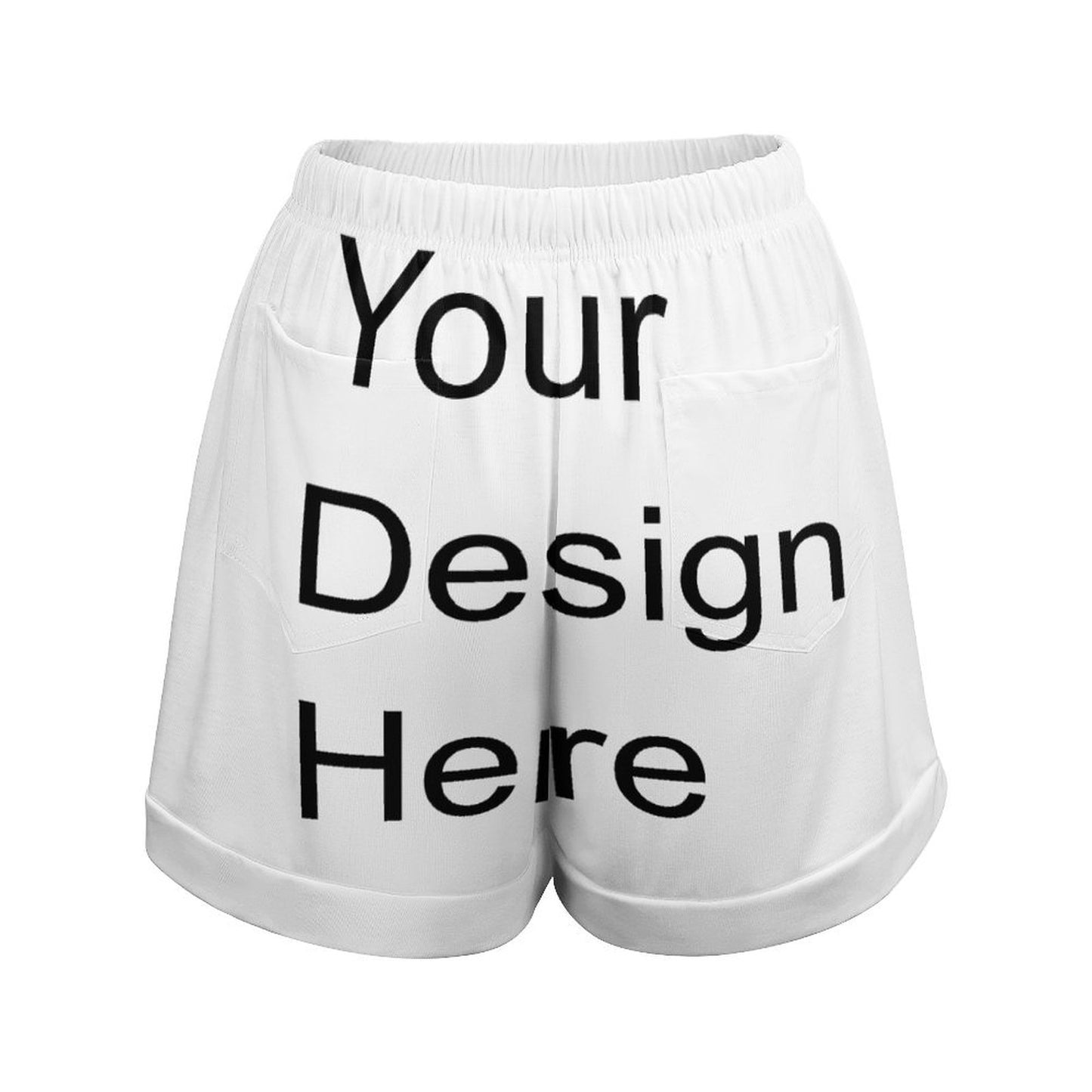 Custom Full Print Short - Women's High-Waisted Loose Shorts for Spring & Summer