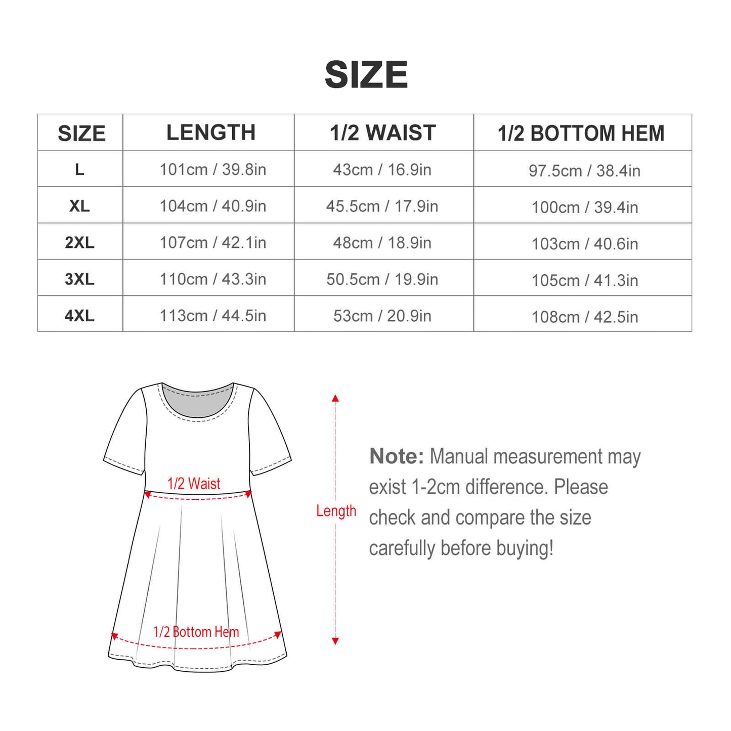 Custom Full Print Dress - Women's Plus-Size Milk Silk Crew Neck Short Sleeve Dress for Spring & Summer