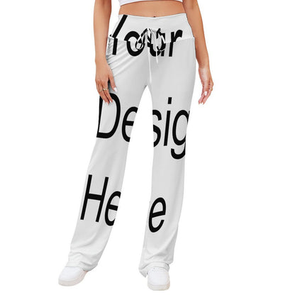 Custom Full Print Pant - Women's Straight-Leg Drawstring Pants