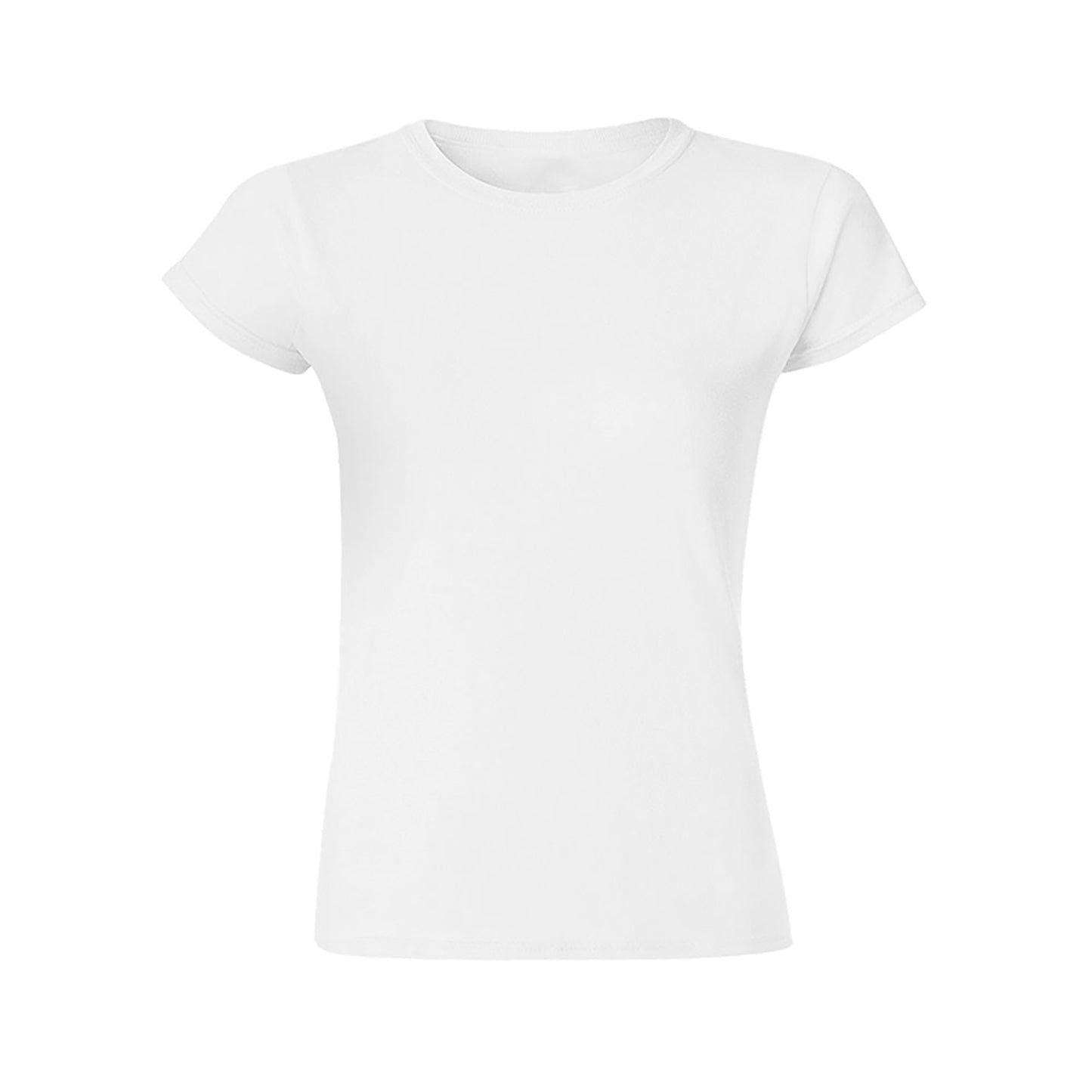 Custom Placement Print T-Shirt - Women Cotton Crew Neck Short Sleeve Tee for Spring & Summer