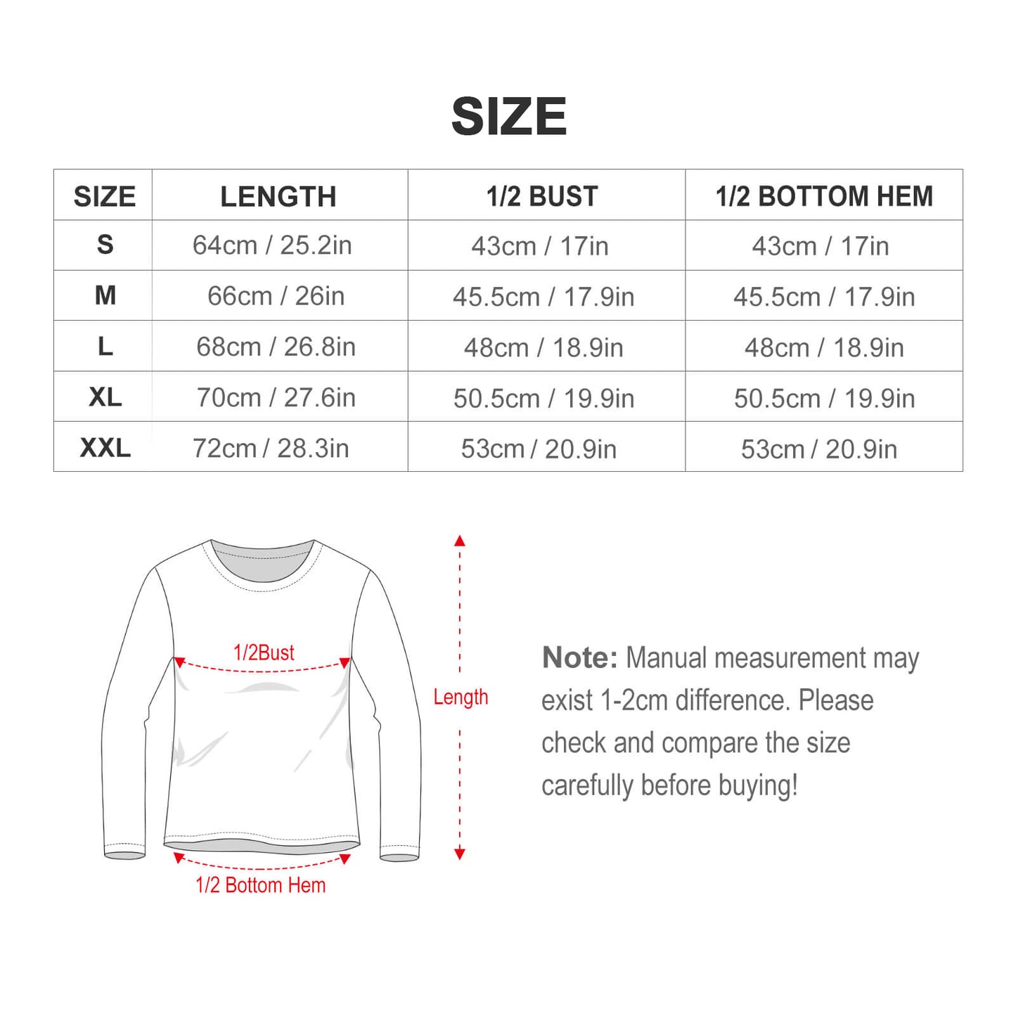 Custom Full Print Shirt - for Women Polyester Crew Neck Long Sleeve Sun Protection Shirt for Spring/Autumn/Winter