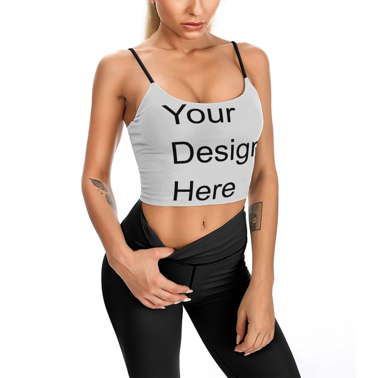 Custom Full Print Tank Top - Women's Polyester Strappy Tank Top for Spring & Summer