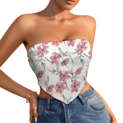 Custom Full Print Bellyband - Women's Cotton-Like Strapless Bellyband for Spring/Summer