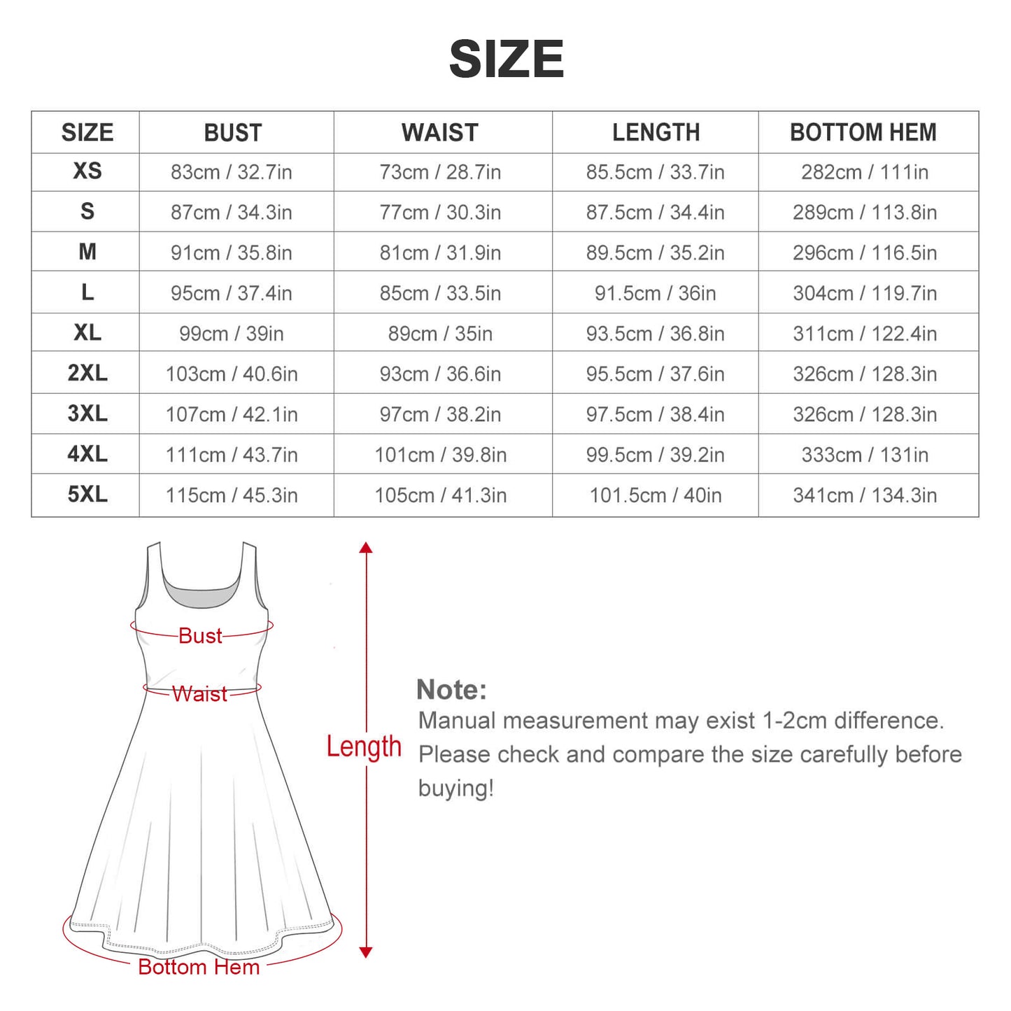 Custom Full Print Dress - Women Polyester U Neck Sleeveless Dress for Spring & Summer