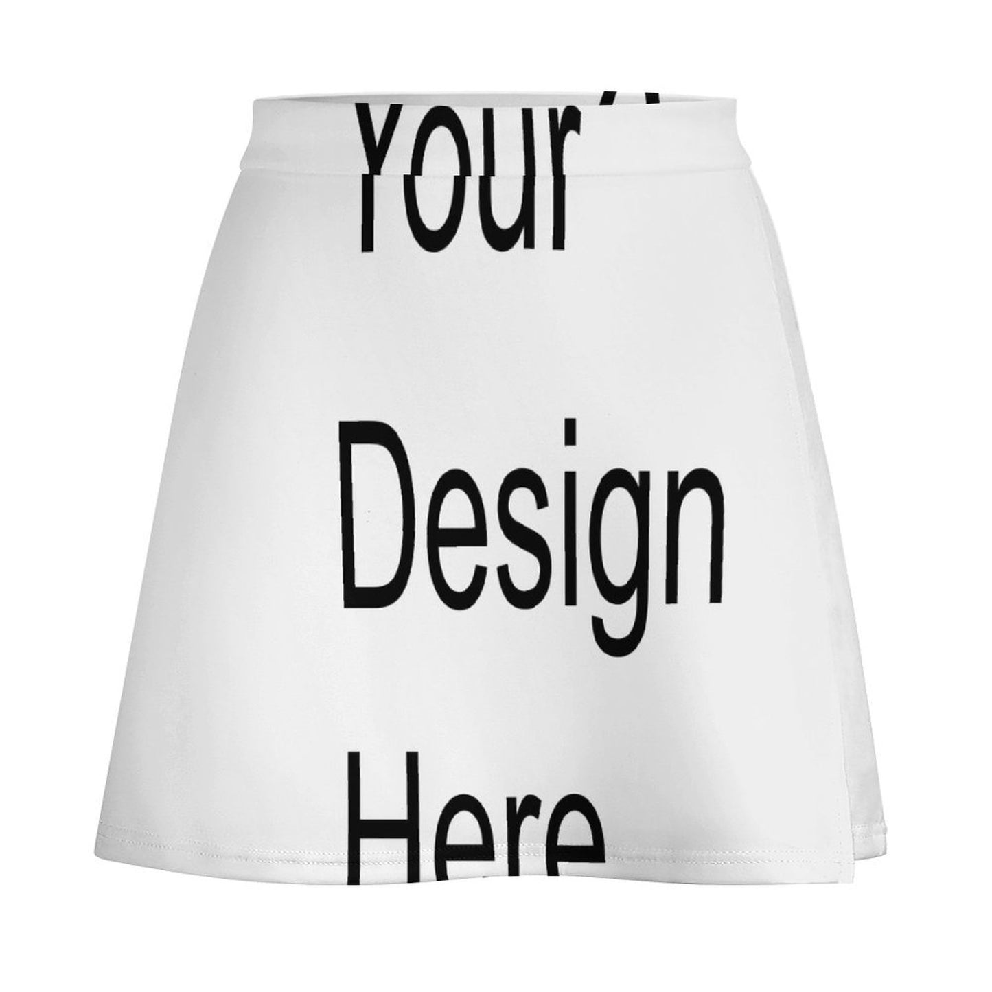 Custom Full Print Skirt - Women's Double-Layer Stretch Mini Skirt for Spring & Summer