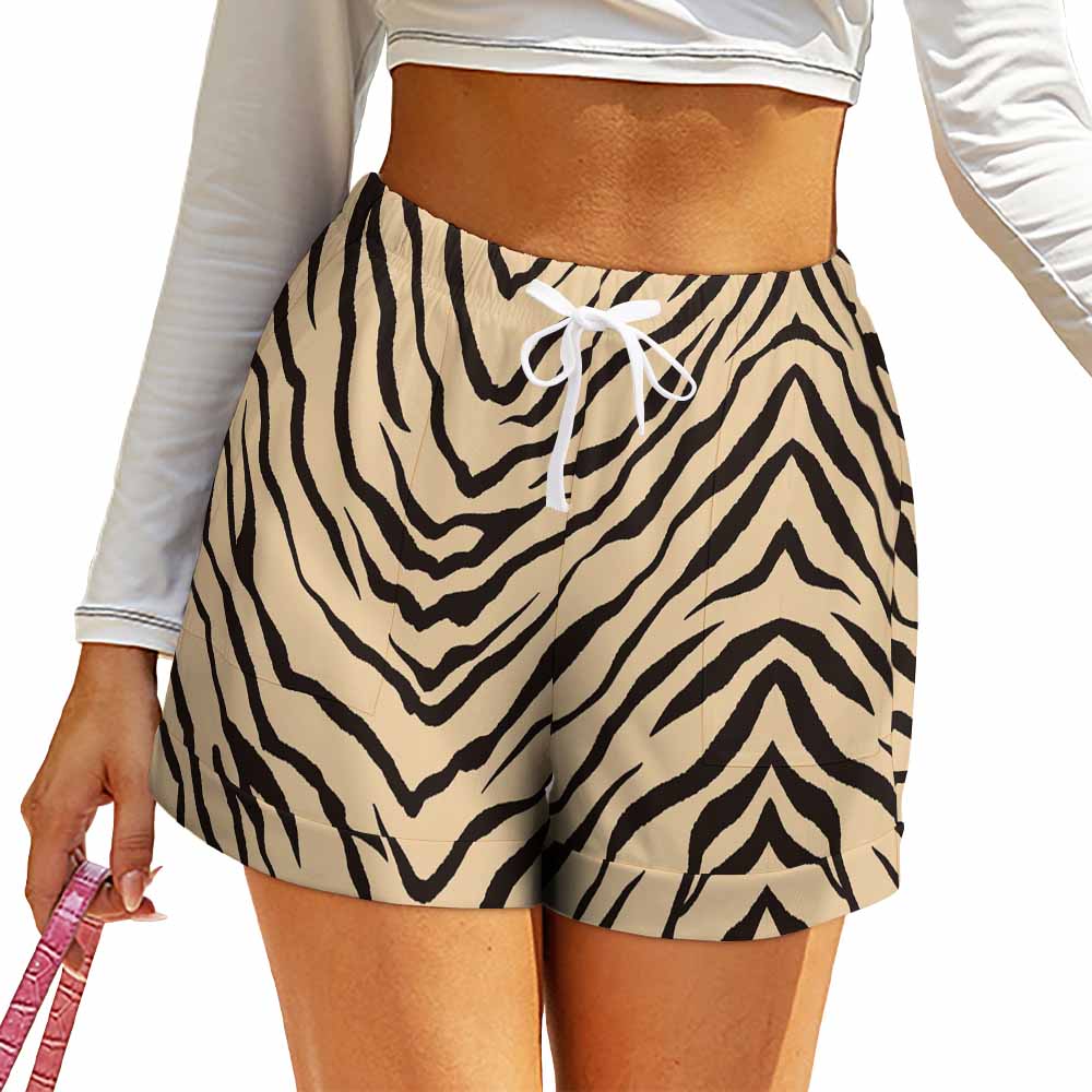 Custom Full Print Short - Women's High-Waisted Loose Shorts for Spring & Summer