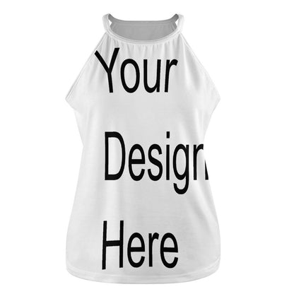 Custom Full Print Tank Top - for Women Polyester Crew Neck Sleeveless Tank Top for Spring & Summer