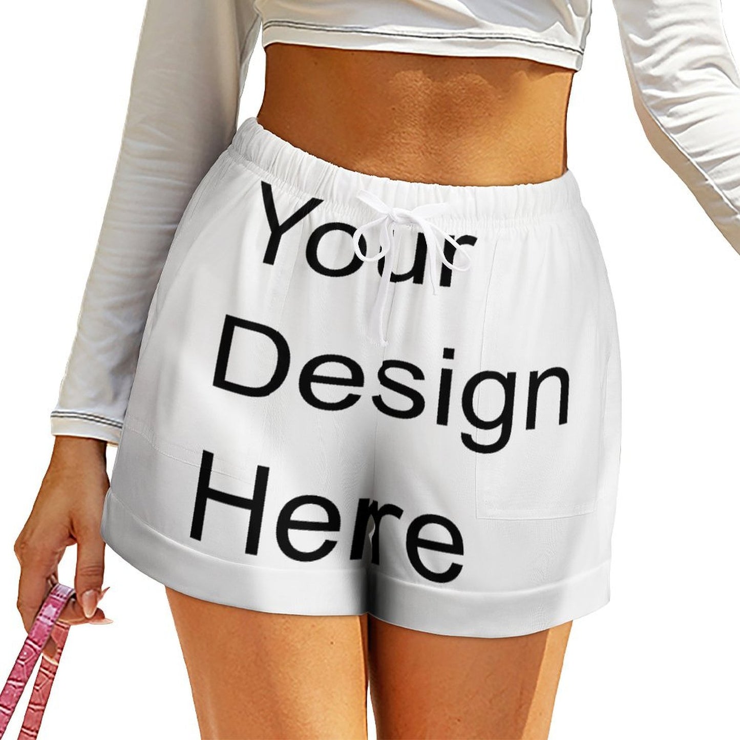 Custom Full Print Short - Women's High-Waisted Loose Shorts for Spring & Summer